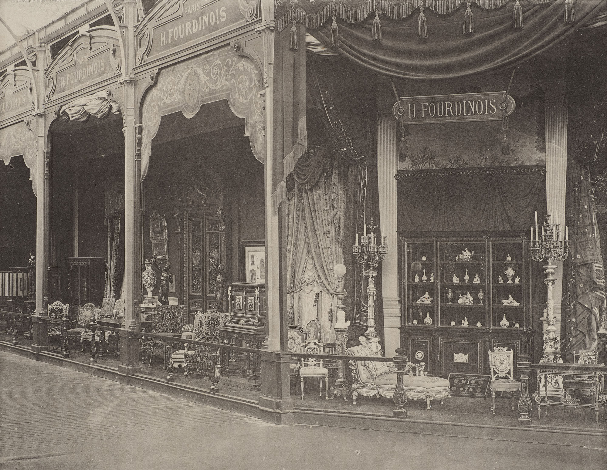 Fourdinois booth in the International Exhibition of 1878